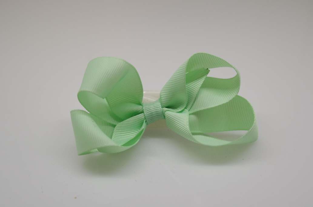 Large pinwheel hair Bow with colors  Pastel Green